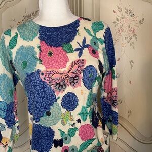 Talbots Colorful Floral Sweater